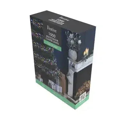 Christmas - 1000 Multifunction Cluster Christmas Tree Lights - Multicolour - 60487838