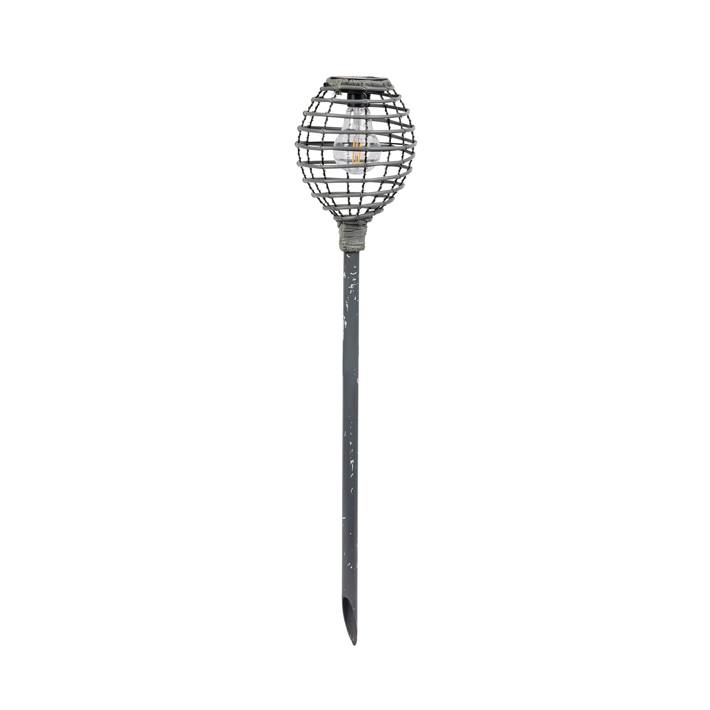 Homeware - Lumina Faux Rattan Stake Light - Slate - 60014101
