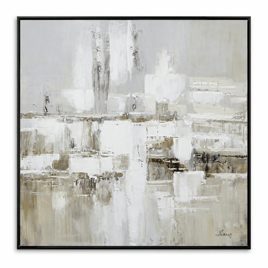 Pictures - 10480 Canvas Painting Black Frame - 100 x 100cm - 60485767