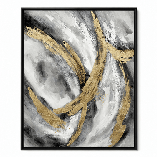 Pictures - 11046 Canvas Painting Black Frame - 80 x 100cm - 60485773