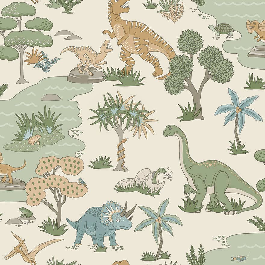 Sample - Holden Dino Zoo Cream/Multi Sample - 14012 - 60485328