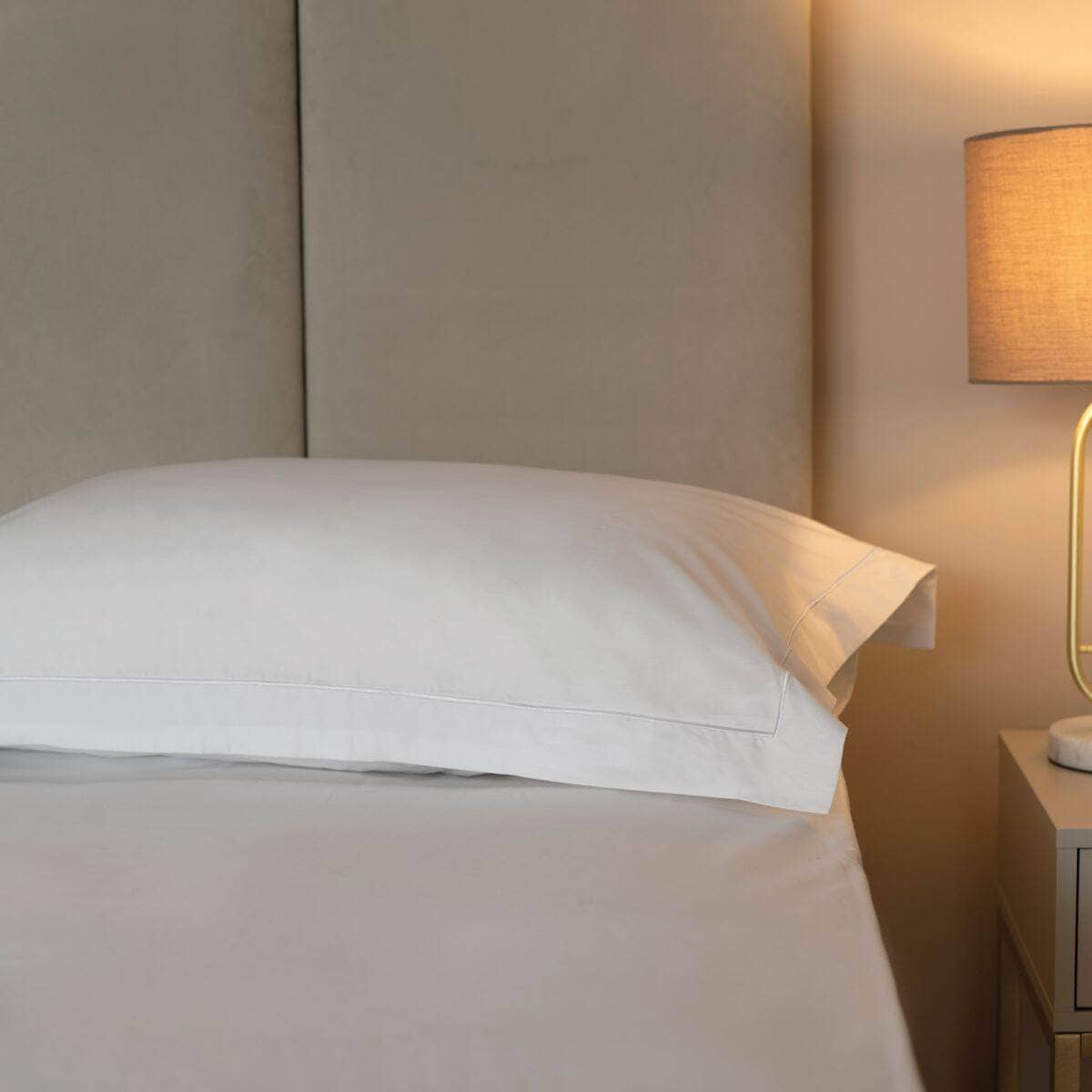 Homeware - Egyptian Cotton 200 Count Housewife Pillowcase Pair - White - 60009906