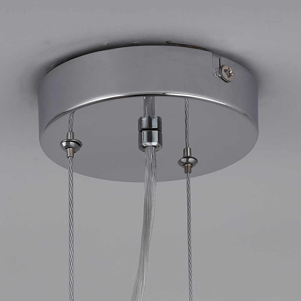 Lights - Dortmund 3 Light Pendant Light - Chrome - 60450787