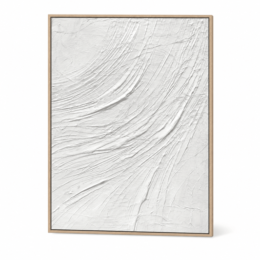 Pictures - 20742 Canvas Painting Light Wood Frame - 90 x 120cm - 60485774