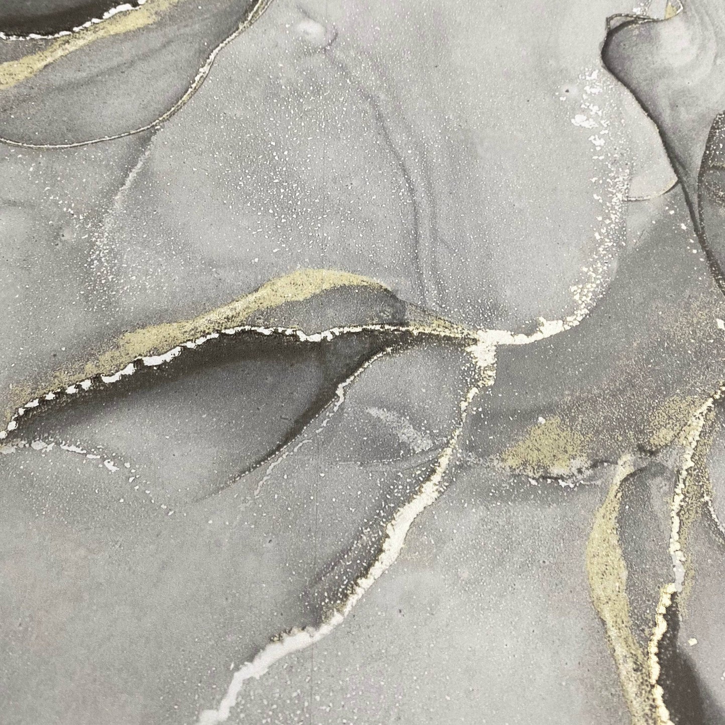 Wallpaper - Muriva Elysian Marble Black & Gold Wallpaper - 212512 - 60011293