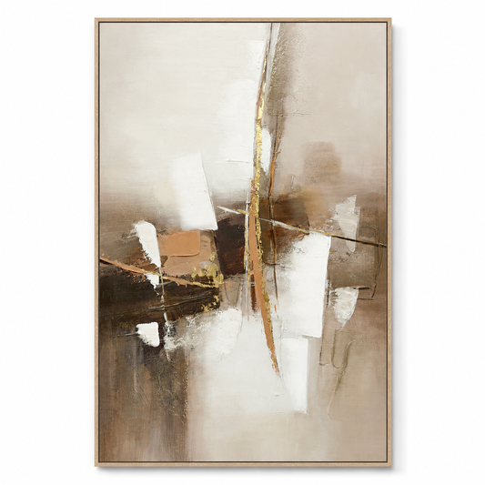 21754 Canvas Painting Light Wood Frame - 80 x 120cm