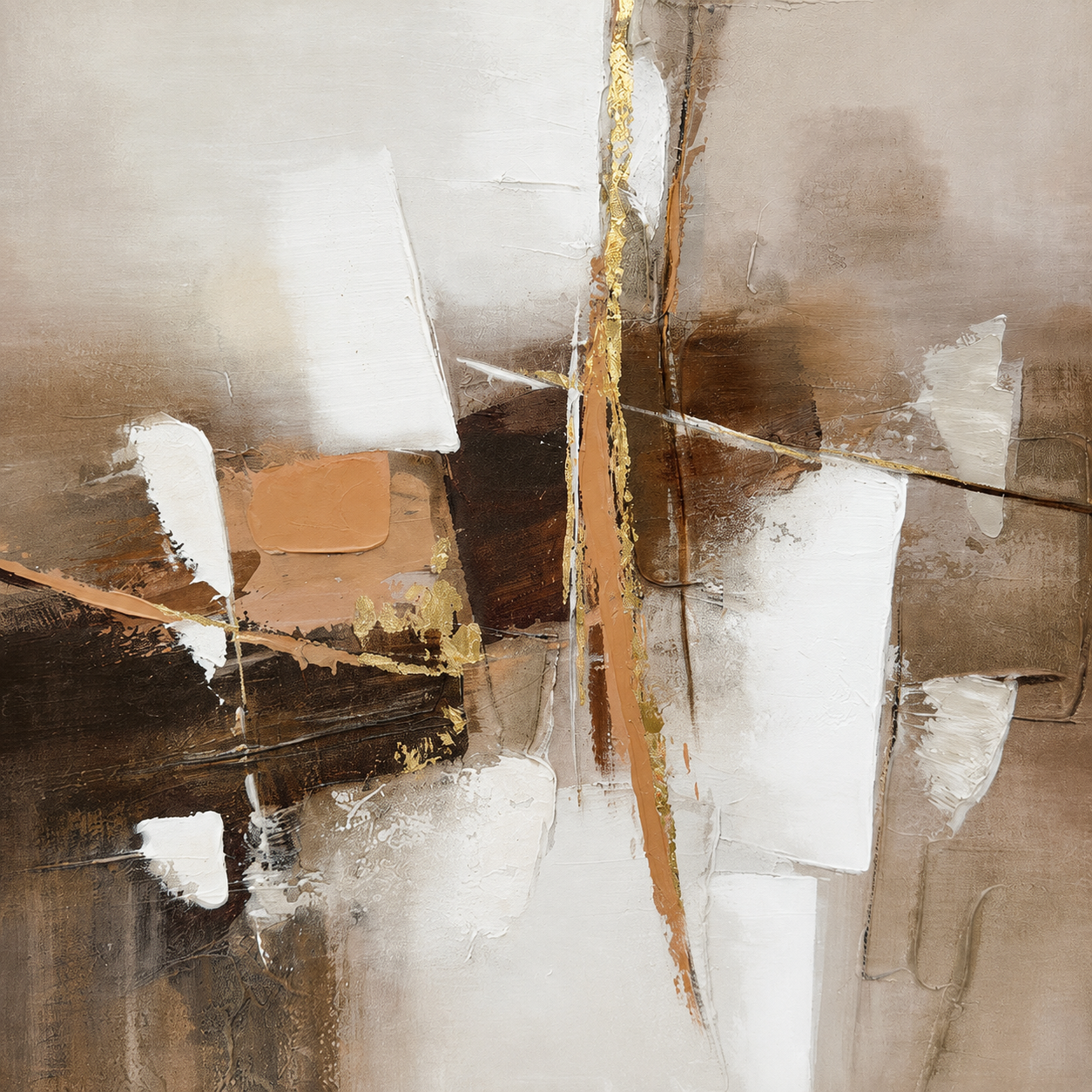 21754 Canvas Painting Light Wood Frame - 80 x 120cm