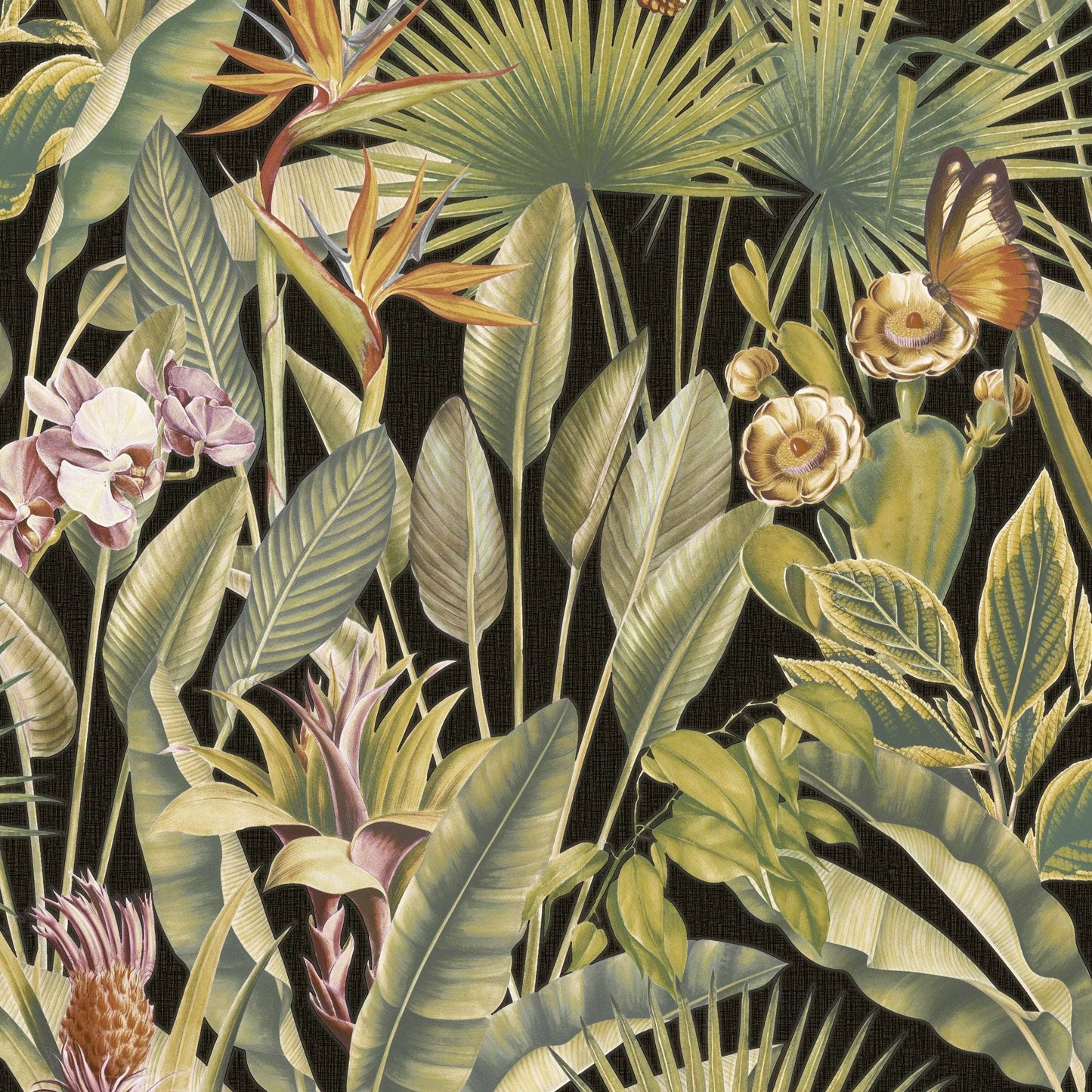 Wallpaper - Rasch B05 Zanzibar Black Wallpaper - 400006 - 60345252