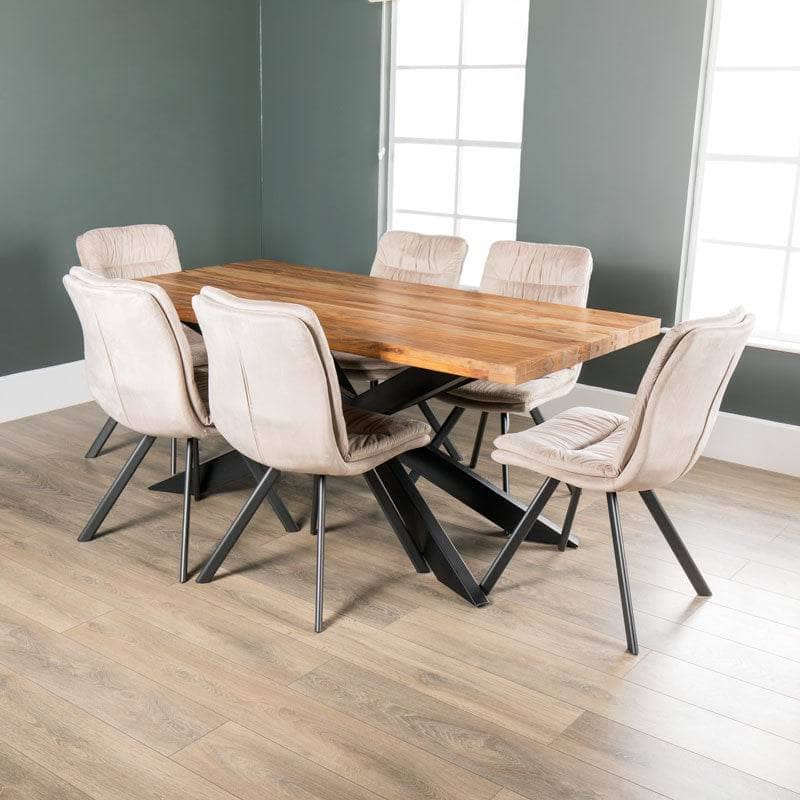 Furniture  -  Winslow Table & 6 Aspen Taupe Chairs  -  60007748