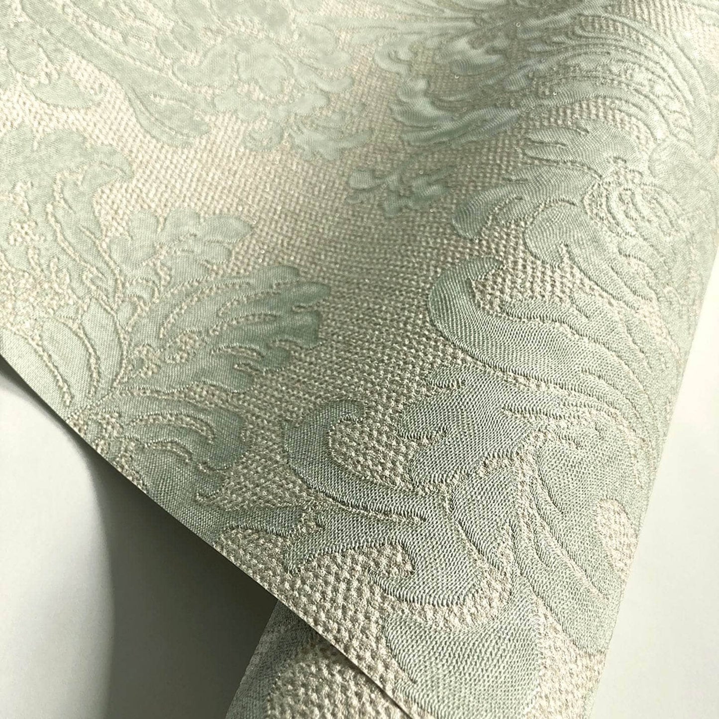 Wallpaper - Belgravia Ciara Damask Green Wallpaper - 4407 - 60009422