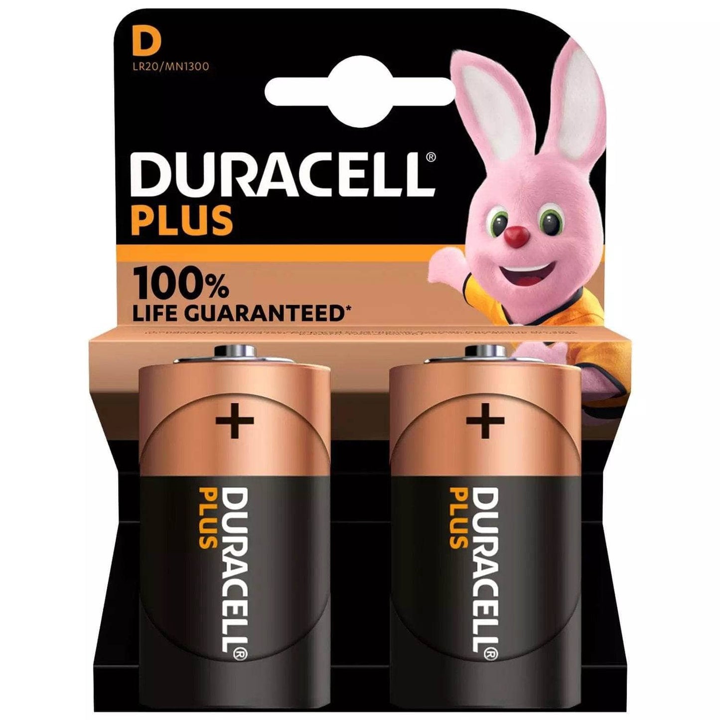 DIY - Duracell Plus Power D Batteries 2 Pack - 50008601