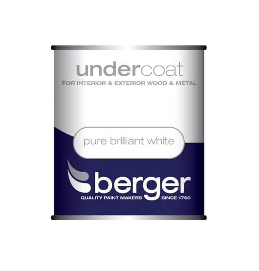 Paint  -  Berger Undercoat 1.25L - Pure Brilliant White  -  50060978