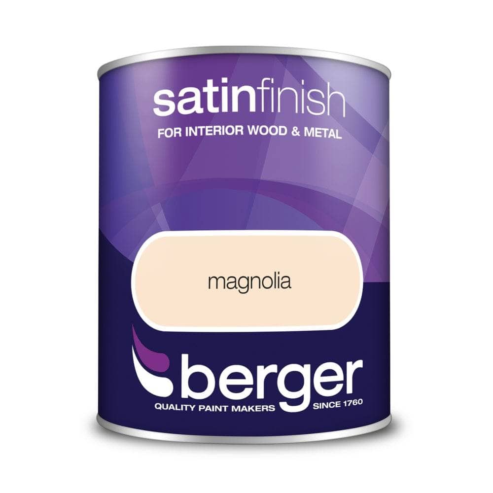 Paint  -  Berger Satin Paint 750ml - Magnolia  -  50090190