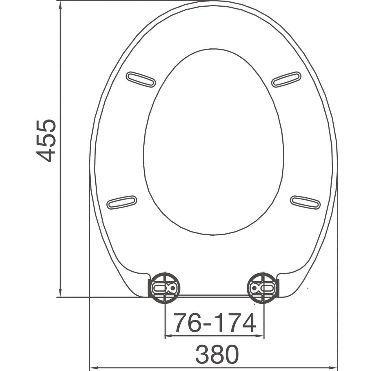 Bathroom - Simple Soft Close Toilet Seat - 50090625