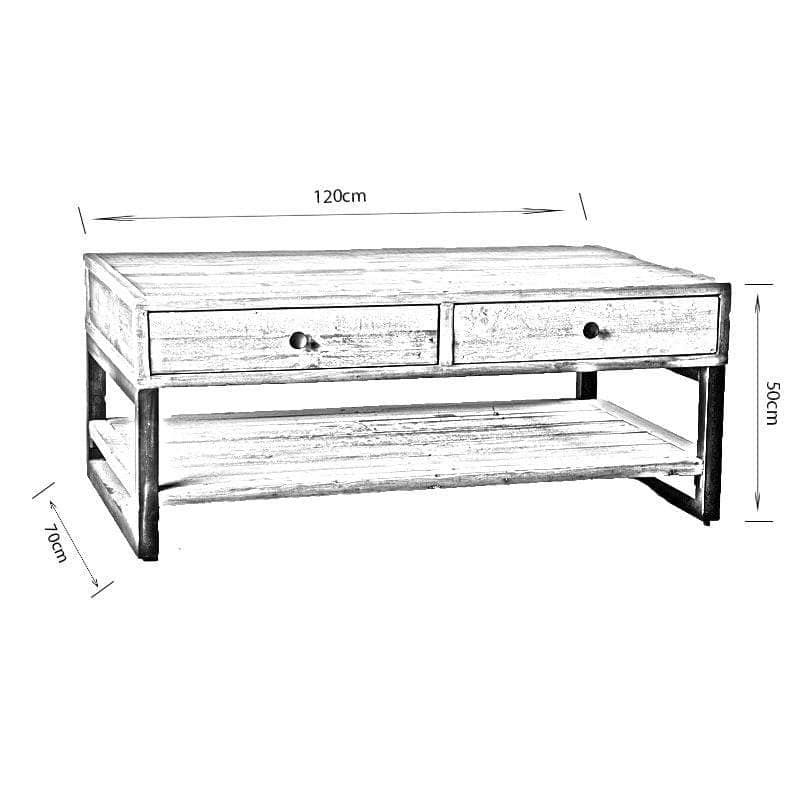 Furniture - Lincoln Rustic Coffee Table - 50128900
