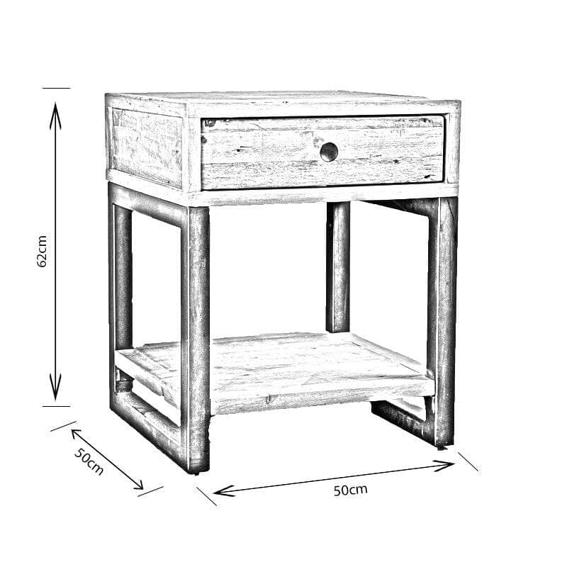 Furniture - Lincoln Rustic Lamp Table - 50128901
