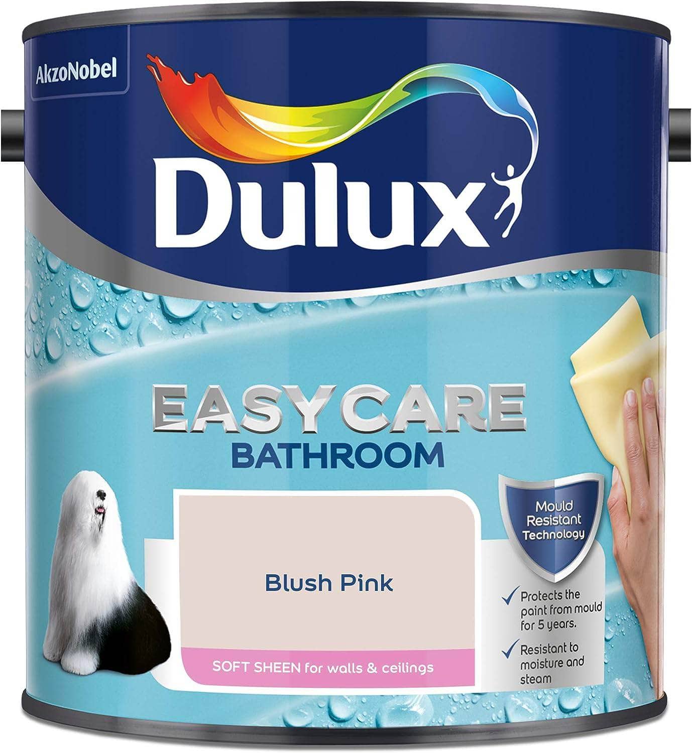 Paint - Dulux Easy Care Kitchen 2.5L Matt Emulsion - Blush Pink - 50141737