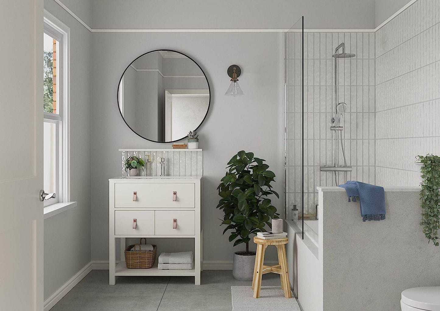 Paint - Dulux Easy Care Bathroom 2.5L - Polished Pebble - 50141745