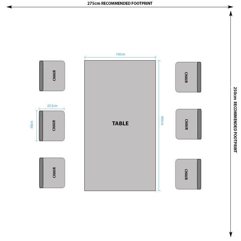 Furniture - Harrow Dining Table And 6 Hooper Tan Chairs - 50146249