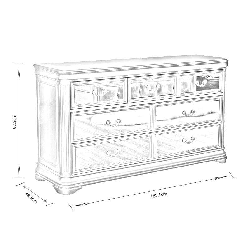 Furniture - Clio Wide 7 Drawer Chest - 50148689
