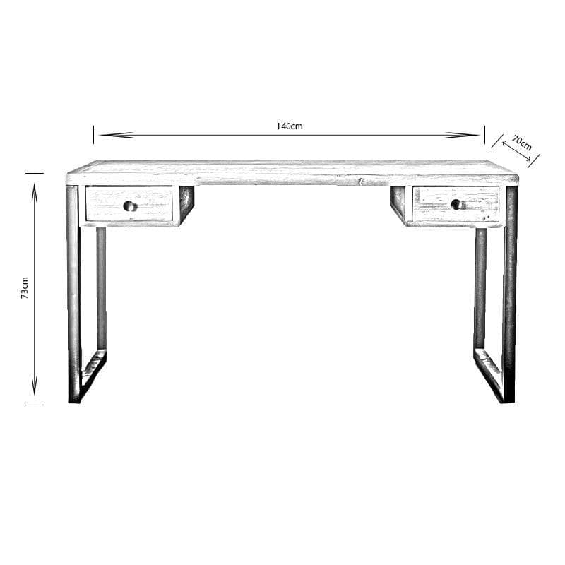 Furniture  -  Lincoln Rustic Oak Desk  -  50148861