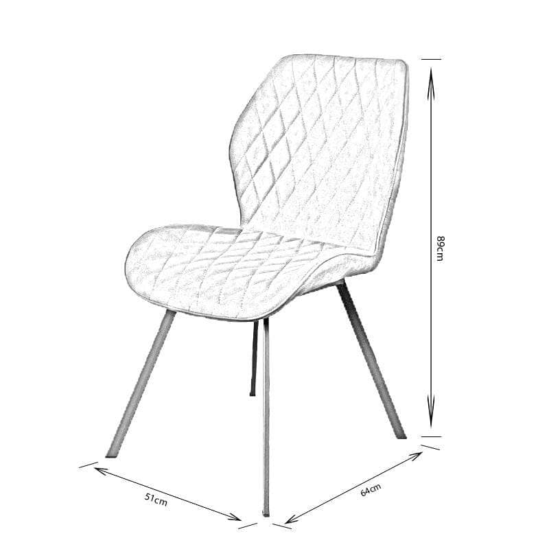 Furniture  -  Toronto Diamond Chair Grey  -  50152551