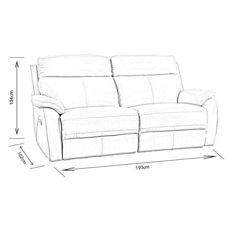 Furniture - Comfort King Quincy 2.5 Seat Electric Reclining Sofa - 50153204