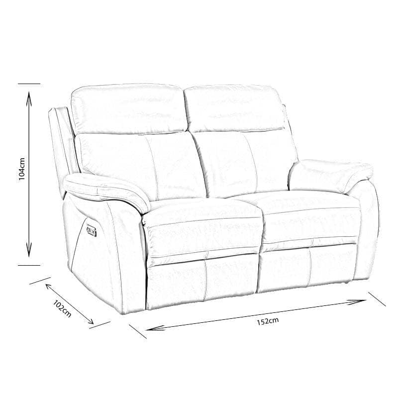 Furniture - Comfort King Quincy 2 Seat Electric Reclining Sofa - 50153205
