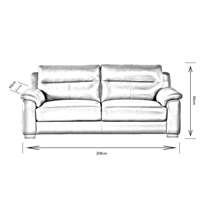 Furniture - Comfort King Detroit 2.5 Seater Sofa - 50153207