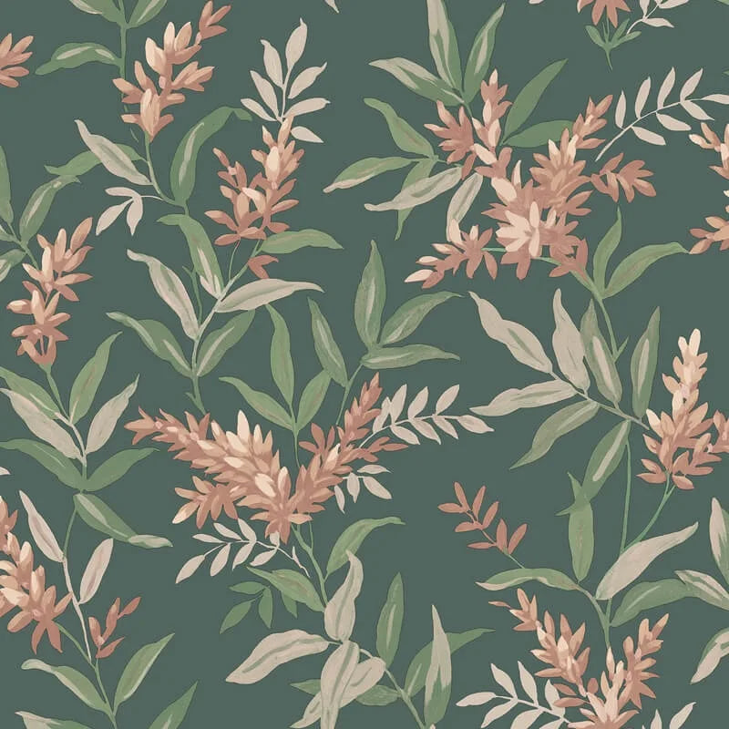 Sample - Belgravia Olivia Pink/Sage Wallpaper Sample - 5906 - 60485274
