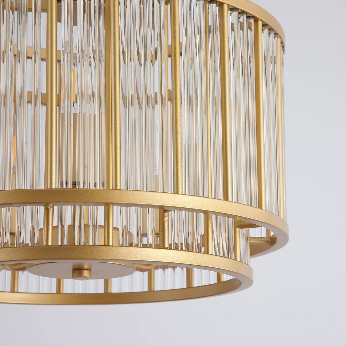5 Light Pendant Ceiling Light - Gold