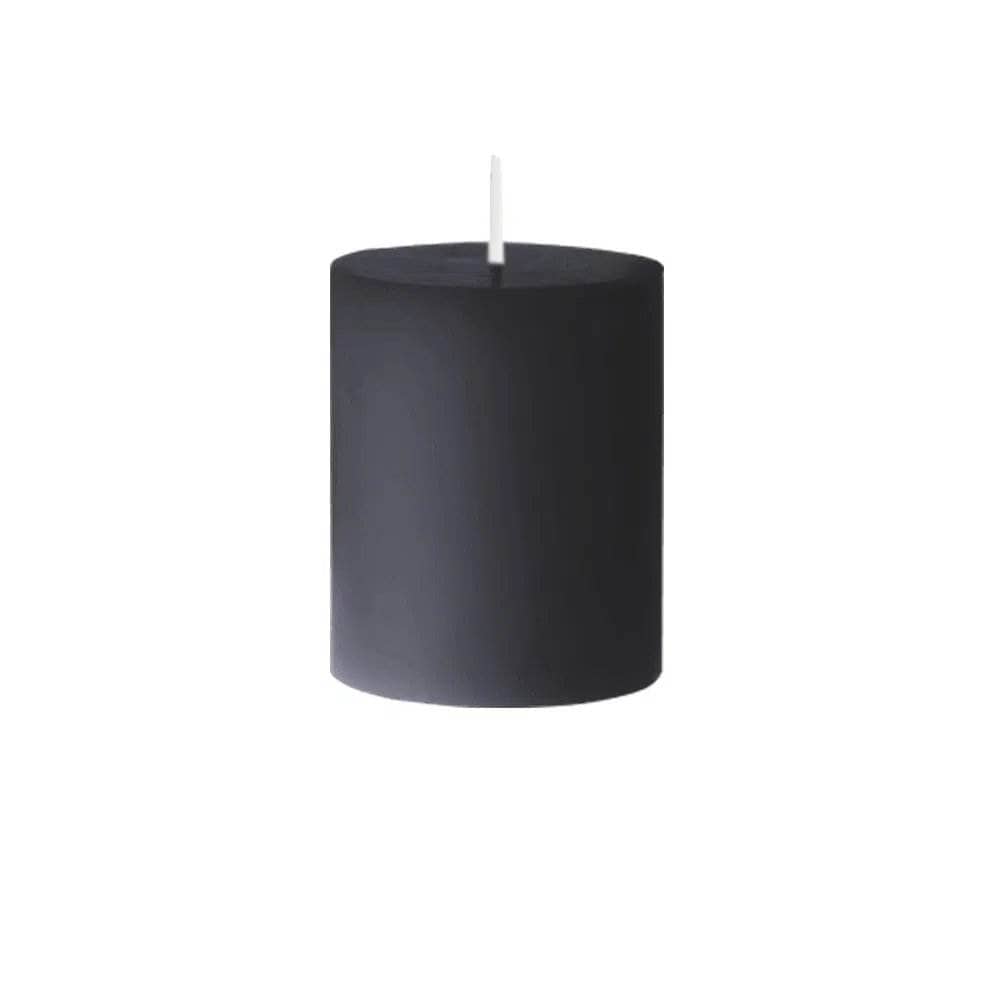 Homeware - Cidex 6.5 x 10cm Pillar Candle - Black - 60001389
