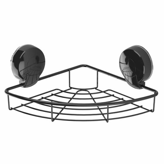 Homeware  -  Suctionloc Corner Basket Black  -  60002431