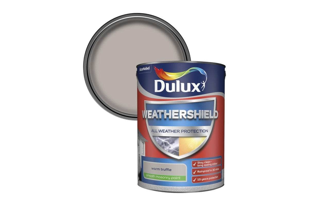 Paint - Dulux Weathershield 5L Masonry Paint - Warm Truffle - 60003594
