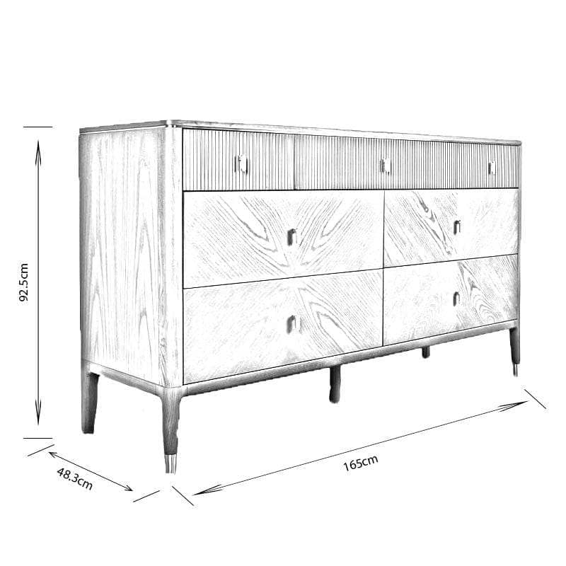 Furniture - Valdez Wide Chest of Drawers - 60003604