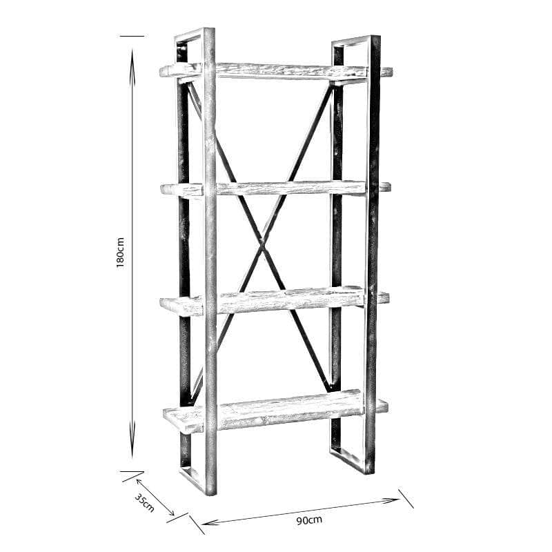 Furniture - Bella Wood Shelf Unit - 60004575