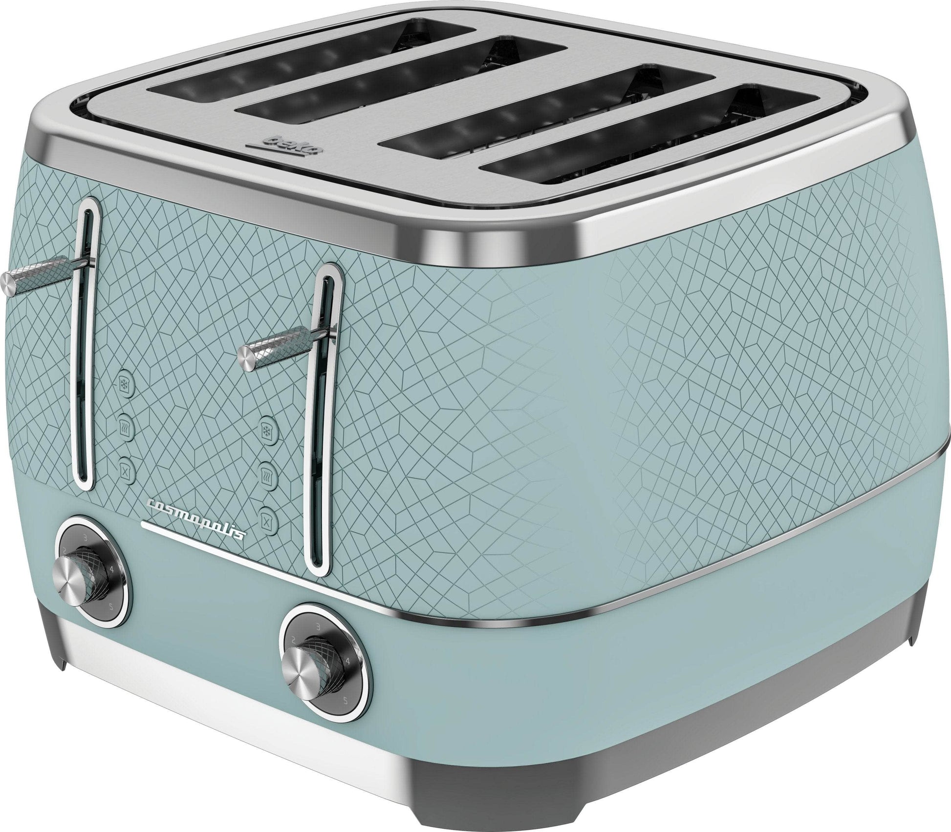 Kitchenware  -  Beko 4 Slice Toaster - Teal & Chrome  -  60005231