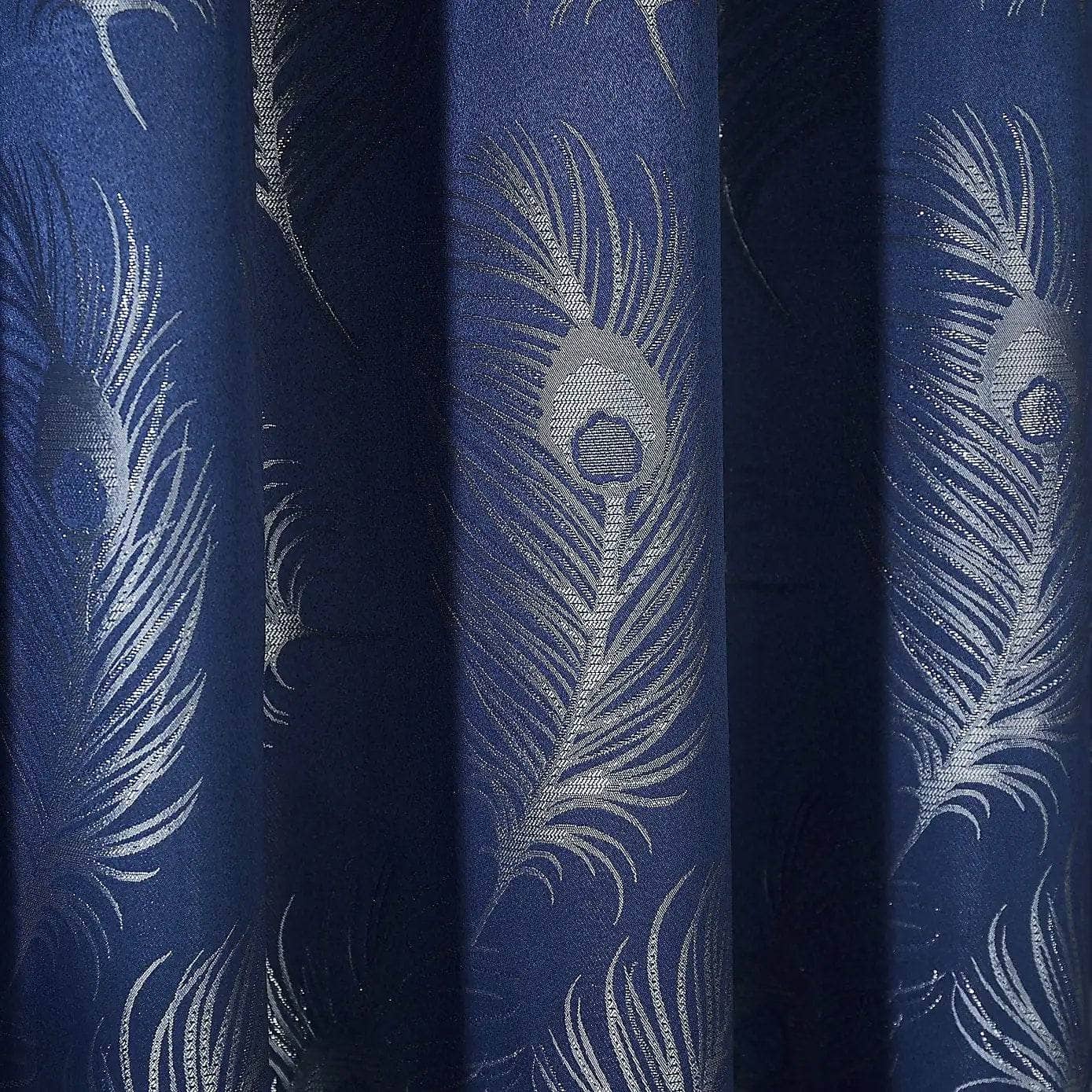 Homeware  -  Feather Curtains - Navy  - 