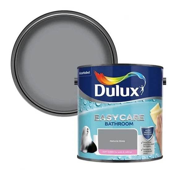 Paint - DULUX EASY CARE BATHROOM 2.5L NATURAL SLATE - 60005813