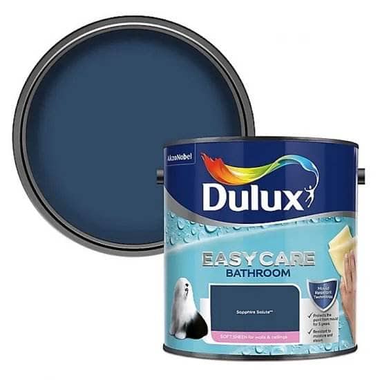 Paint - Dulux 2.5L Easy Care Bathroom - Sapphire Salute - 60005815