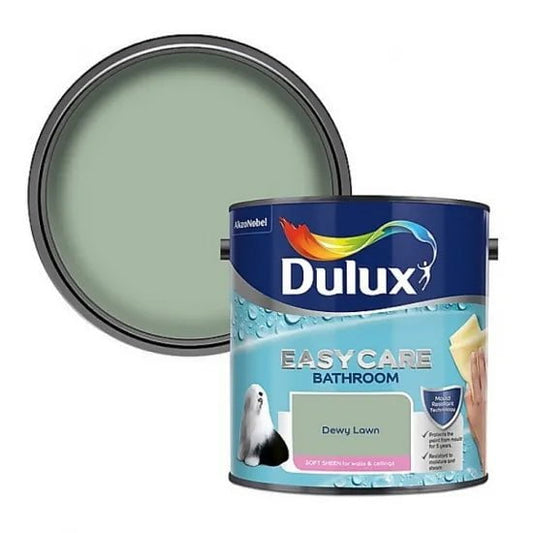 Paint  -  Dulux 2.5L Easy Care Bathroom - Dewy Lawn  -  60005818