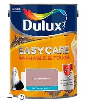 Paint - Dulux Easycare Matt Emulsion 2.5L - Pressed Petal - 60005873