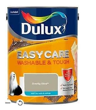 Paint - Dulux Easycare Matt Emulsion - Overtly Olive -