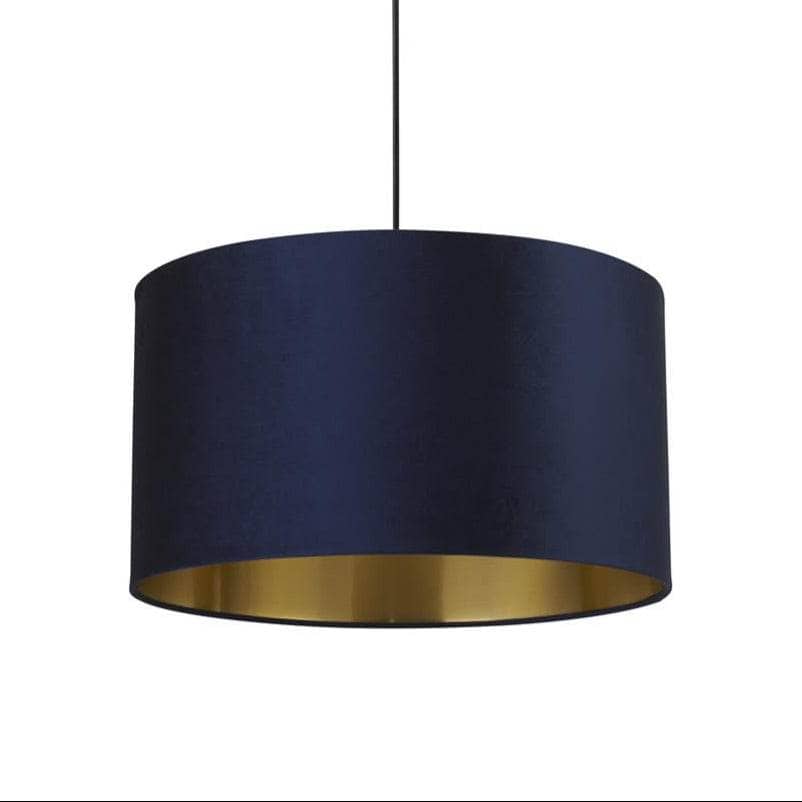 Lights - Forli Navy Velvet Light Shade - 50cm - 60006158