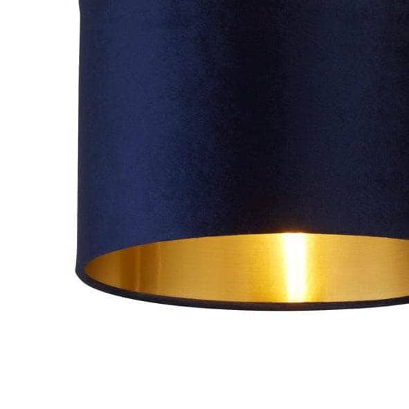 Lights - Forli Navy Velvet Light Shade - 30cm - 60006159