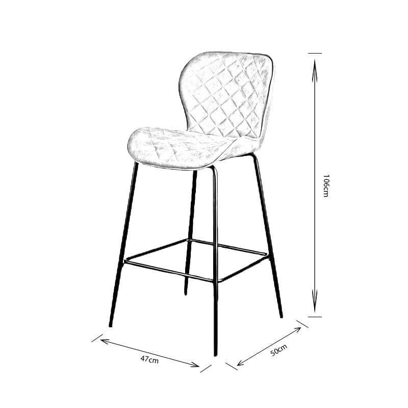 Furniture - Toronto Barstool Grey - 60006476