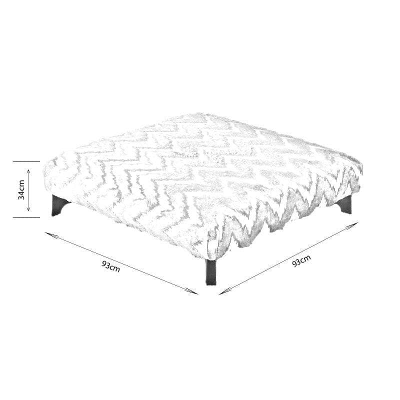 Furniture - Monterrey Footstool - Mink - 60006758