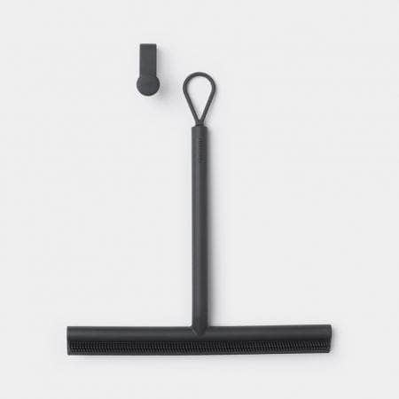 Homeware  -  Shower Squeege With Hanging Hook - Dark Grey  -  60007581