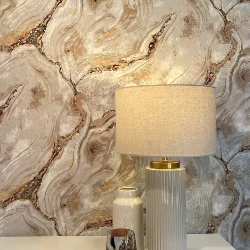 Wallpaper - Rasch Palmetto Agate Natural & Rust Wallpaper - 529418 - 60007633