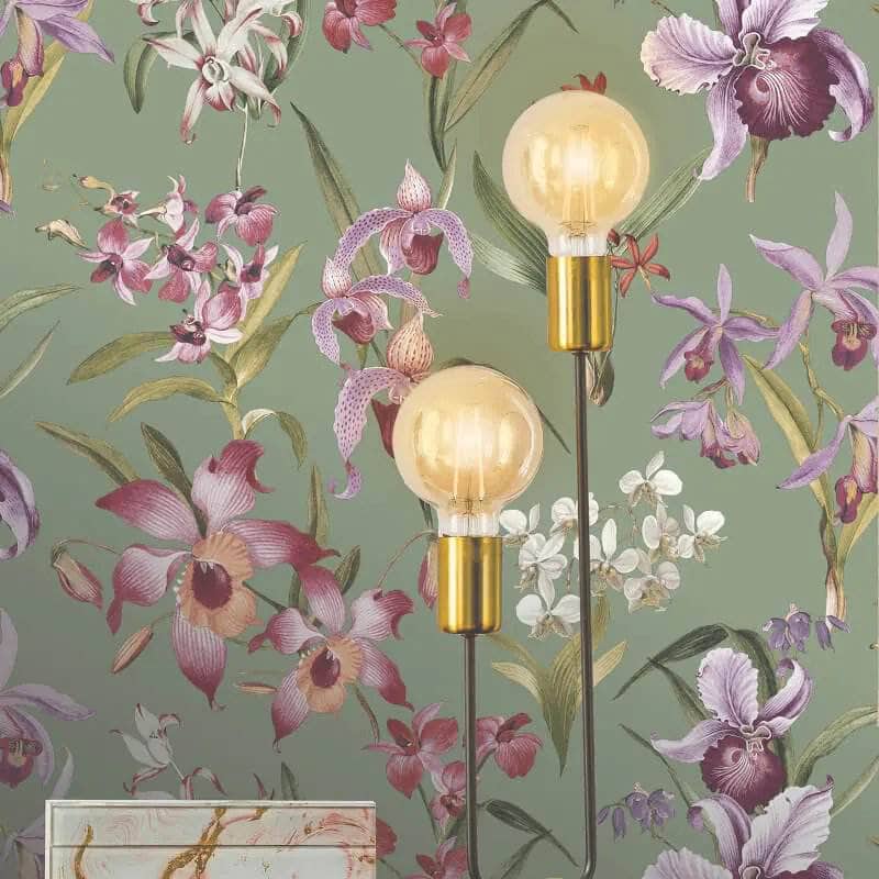 Wallpaper - Rasch Maya Floral Sage Wallpaper - 283654 - 60007657